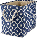 Bone Dry Pet Storage Collection Lattice Paw Print, Nautical Blue, Large by BoneDry