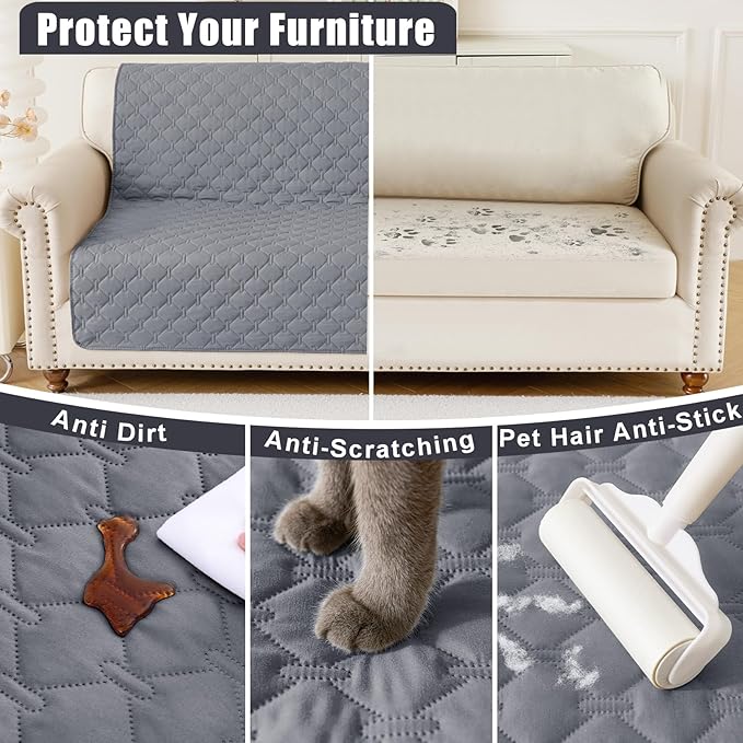Smiry Waterproof Dog Bed Cover Blanket, Soft Reversible Pet Blanket, Washable - Image 4