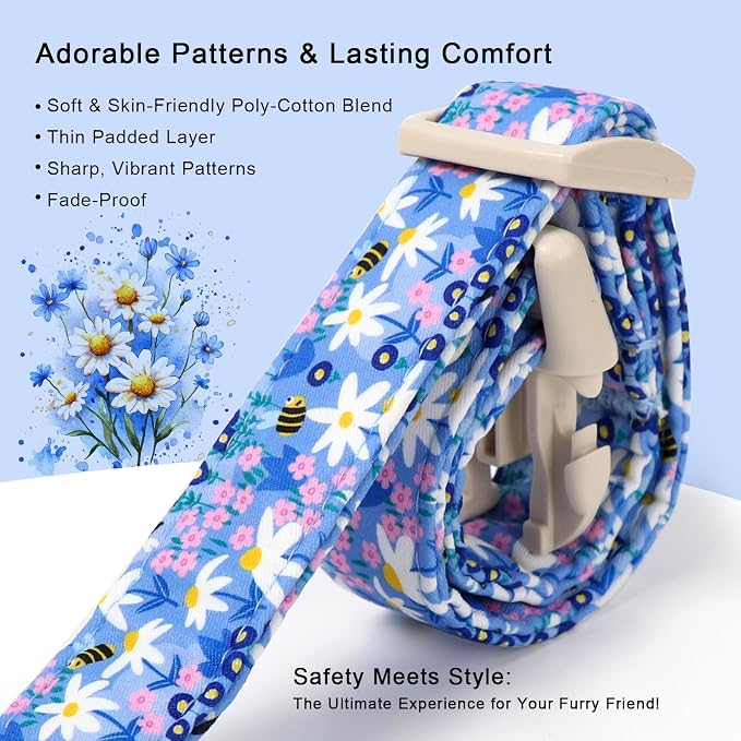 Floral Dog Collar for Small Dogs - Image 4