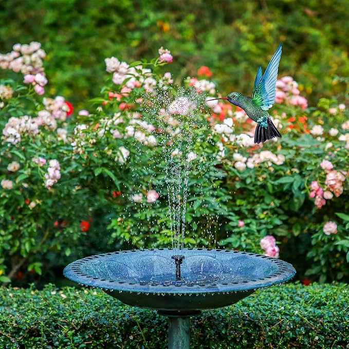 AISITIN 2.5W Solar Bird Bath Fountain Pump, Solar Fountain Pump - Image 2