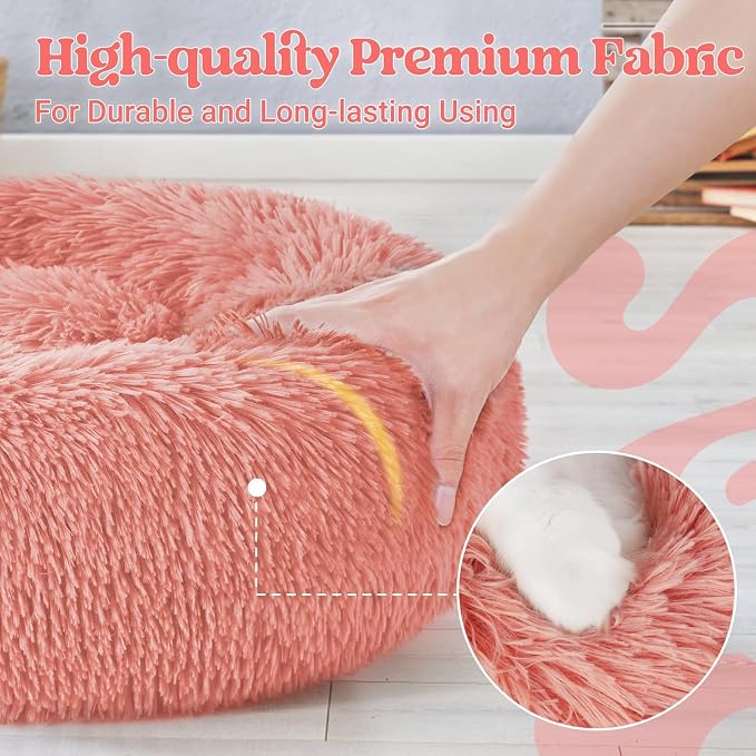rabbitgoo Calming Dog Bed for Small Medium, 30 inches Pet Bed Machine Washable - Image 6