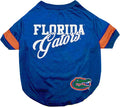 NCAA Florida Gators T-Shirt for Dogs & Cats, Small. Football/Basketball Dog by PETSFIRST