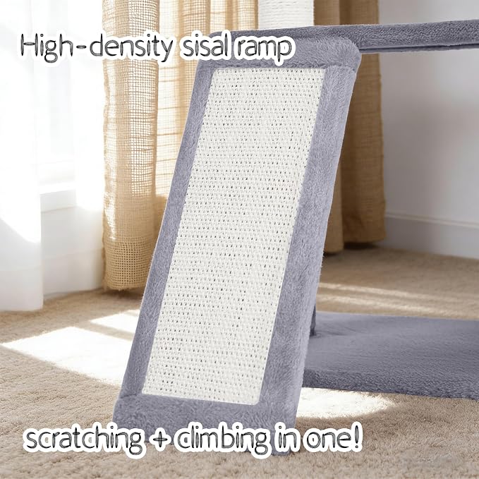 YUNIQUE Multi-Functional Cat Tree Tower, Big Cat Condo - Image 3