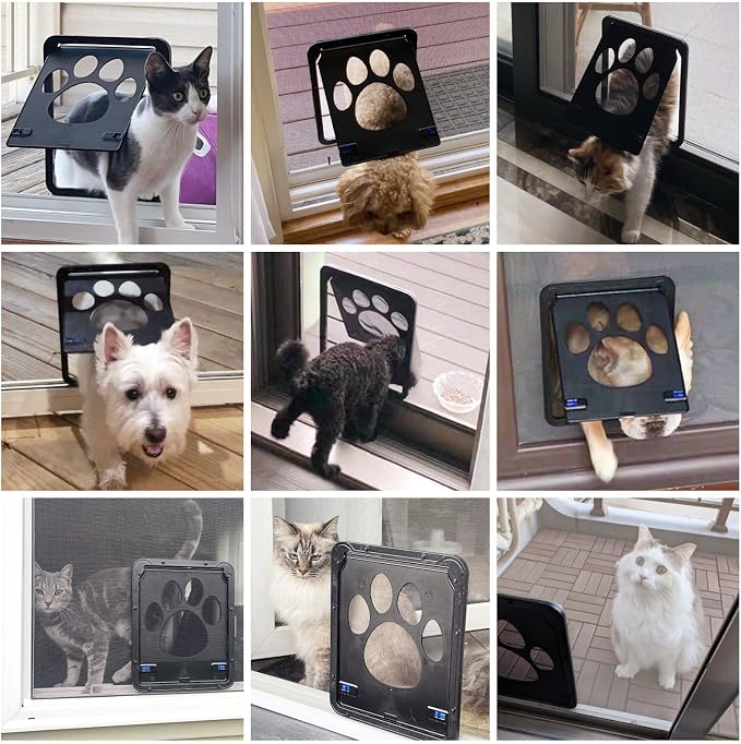 NAMSAN Cat Screen Door, Flap Opening 8 x 10 inches, Cat Door - Image 2