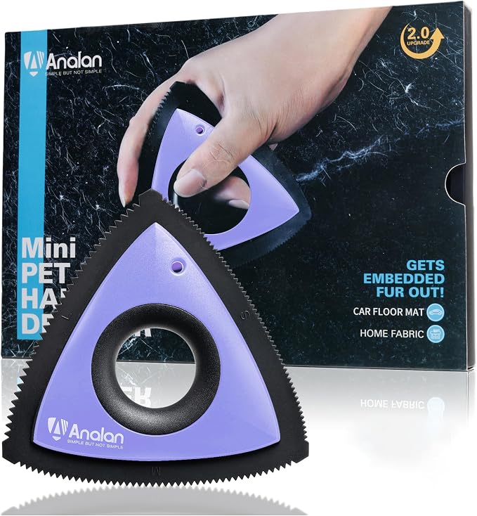Analan Mini Pet Hair Remover for Car Detailing Supplies, Carpet Dog Hair by ANALAN