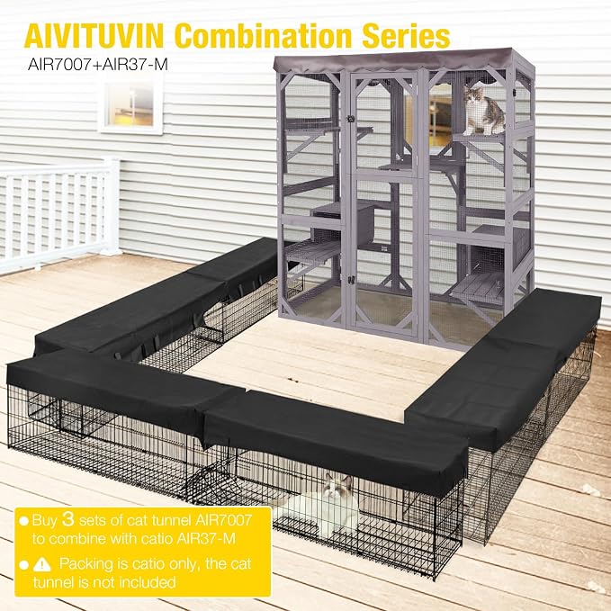 Aivituvin Cat House Outdoor Catio Kitty Enclosure - Image 8