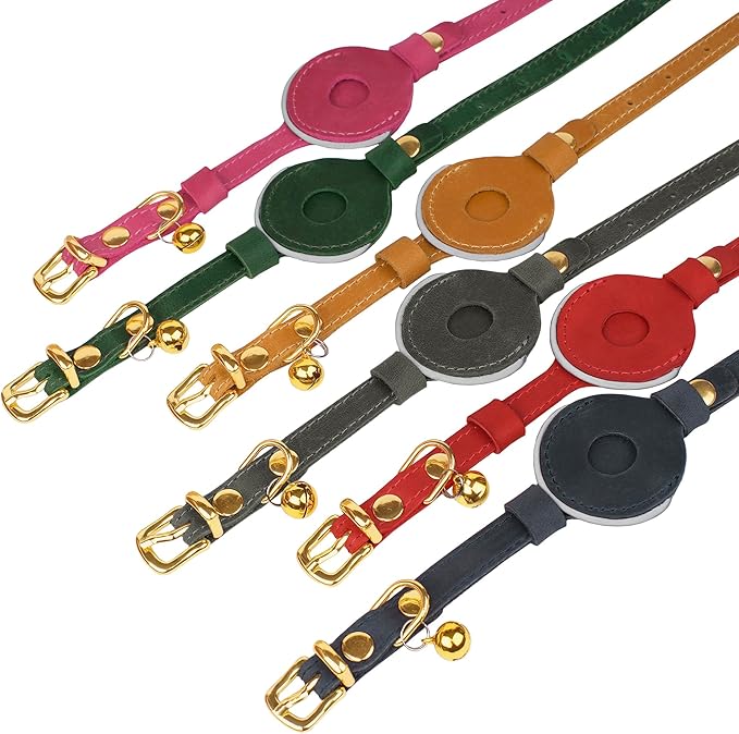 OOPSDOGGY Reflective Leather AirTag Cat Collar - Image 7