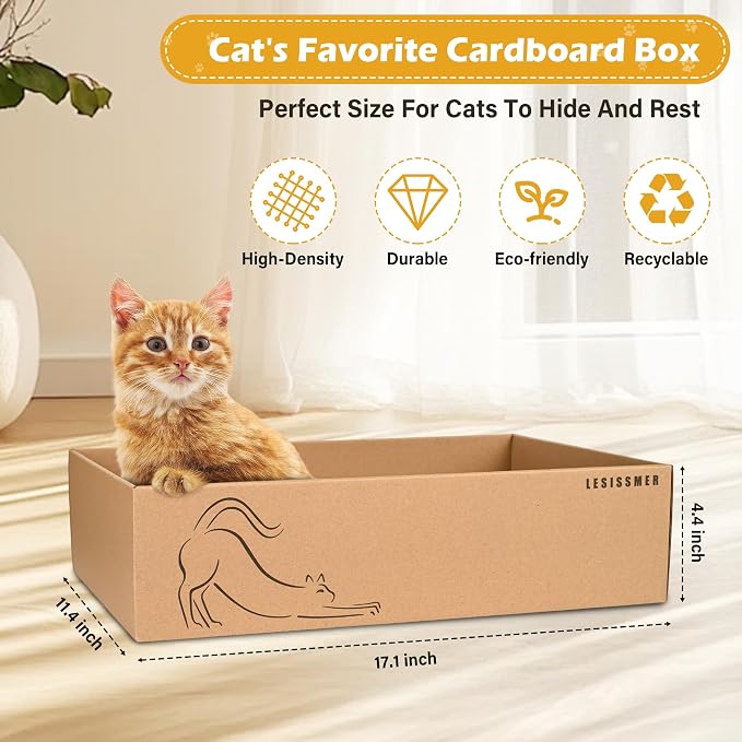 Art Cat Scratcher, 3 Packs Wall-Mountable Art Cat Scratching Board - Image 4