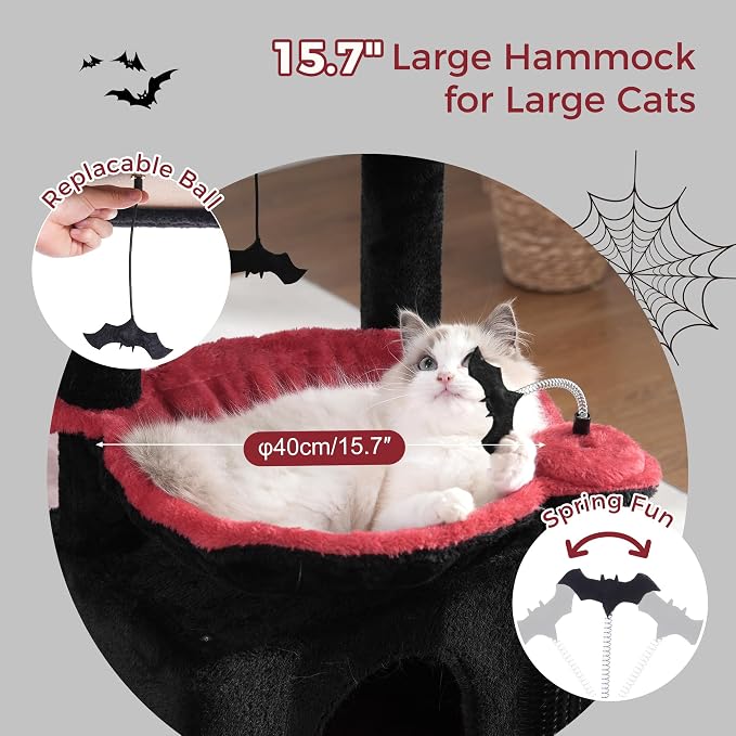 Gothic Cat Tree 32 Inches Small Cat Tree - Image 2