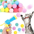31Pcs Cat Ball Toy Launcher Gun, Cat Balls Fetch Toy, Funny Interactive Cat Toys by MeoHui