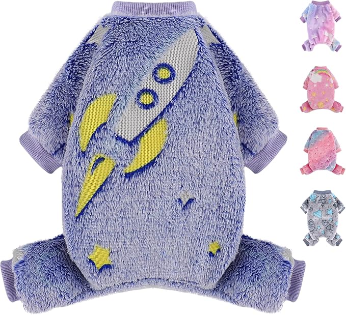 Dog Sweaters Small Girl Warm Fleece Pajamas, Cute Extra Small Dog Clothes by Unknown