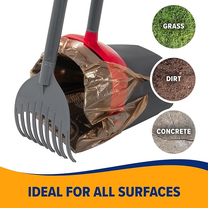 Arm & Hammer Pooper Scooper for Extra Large Dogs Heavy Duty, Outside Yard Dog - Image 2