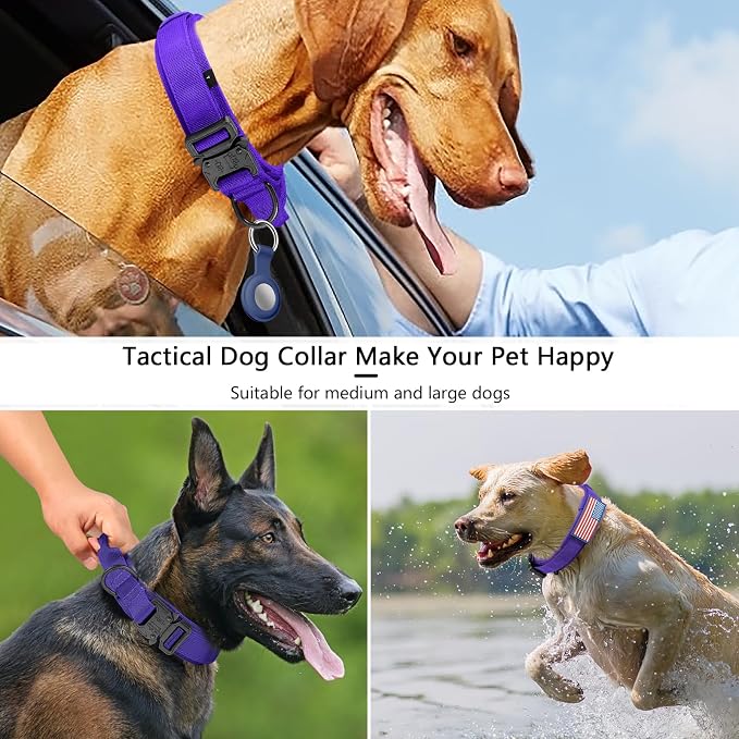 DAGANXI Tactical Dog Collar, Adjustable Military Training Nylon Dog Collar - Image 5
