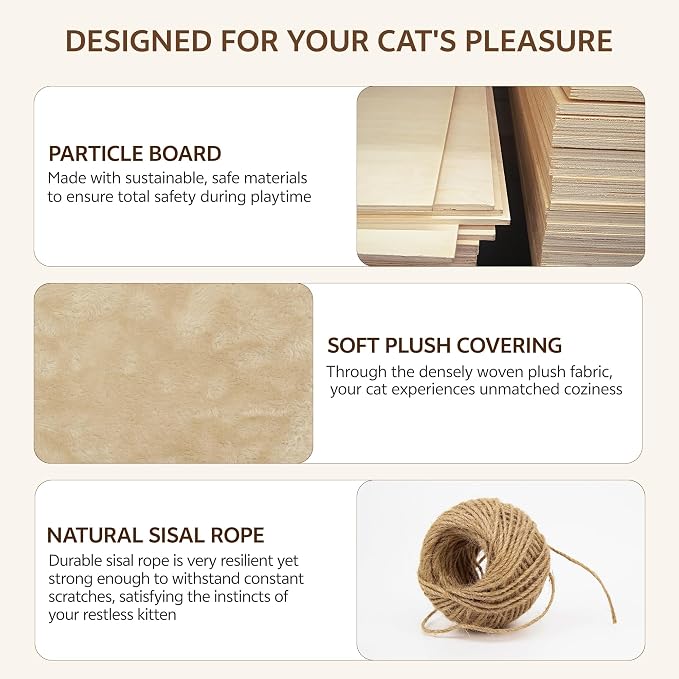 13-in-1 Cat Wall Shelves, Wall Mounted Cats Furniture Set - Image 6