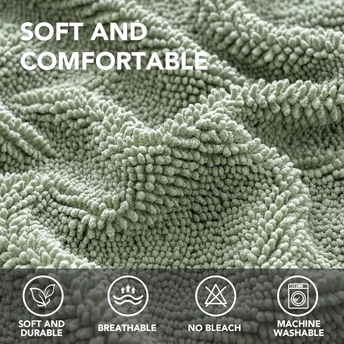 H.VERSAILTEX Non Slip Pet Couch Cover Chenille Dog Bed Protector Thick Soft - Image 2