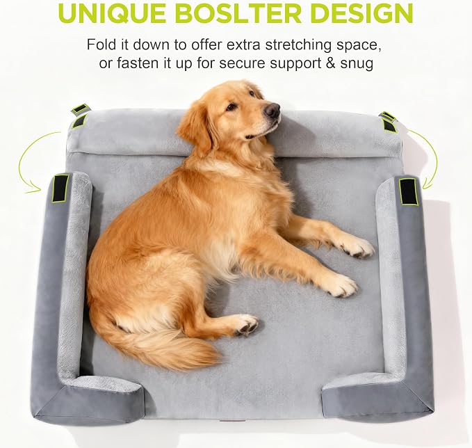 Orthopedic Dog Beds for Large Medium Dogs, Big Waterproof Memory Foam Pet Couch - Image 3