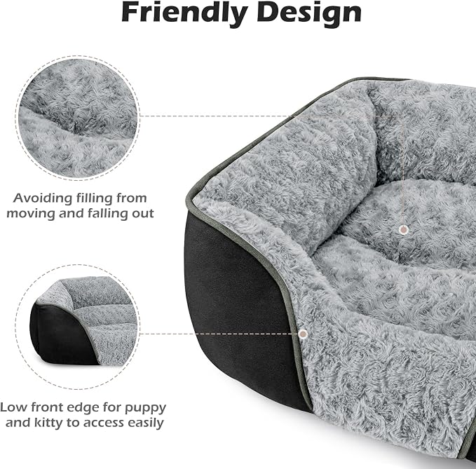 INVENHO X-Large Dog Bed Rectangle Washable Orthopedic Soft Calming Sleeping - Image 5
