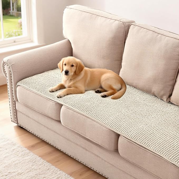 H.VERSAILTEX Plush Chenille Couch Cover by HVERSAILTEX