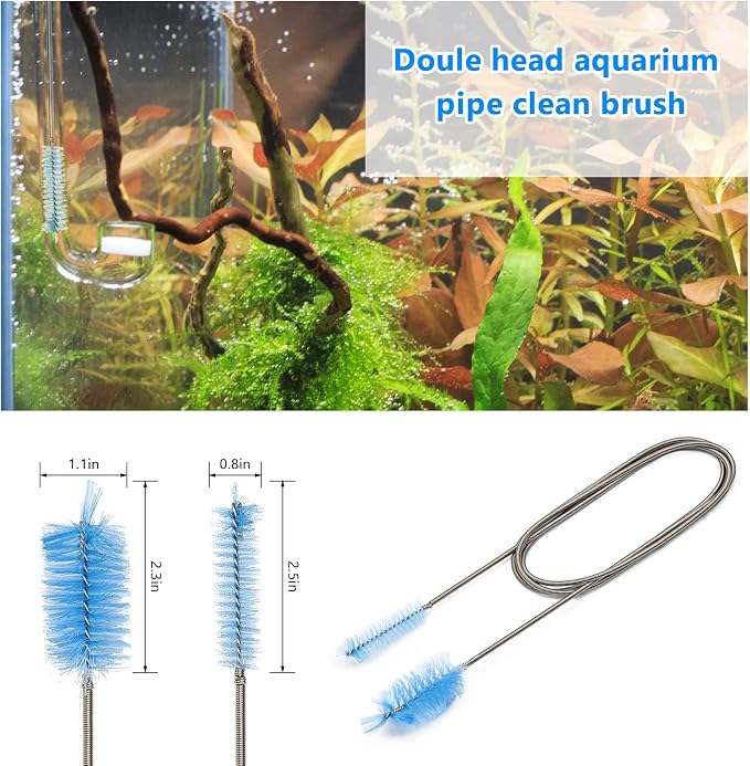 Extra Long Aquarium Aquascaping Tools Kit 8 in 1, Liveek Stainless Steel - Image 6
