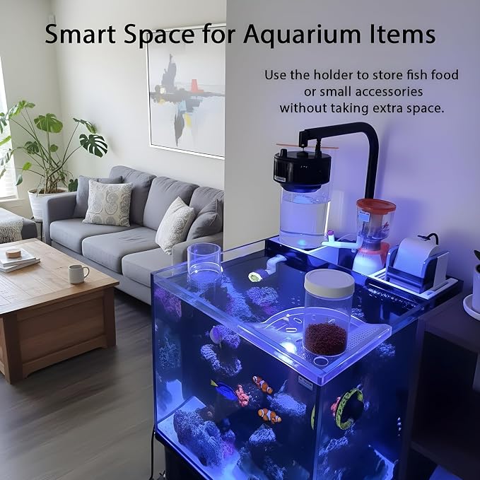 Aquarium Plant Holder for Rimless Fish Tank – 2 Pcs Corner Shelf for Fish Tank - Image 5