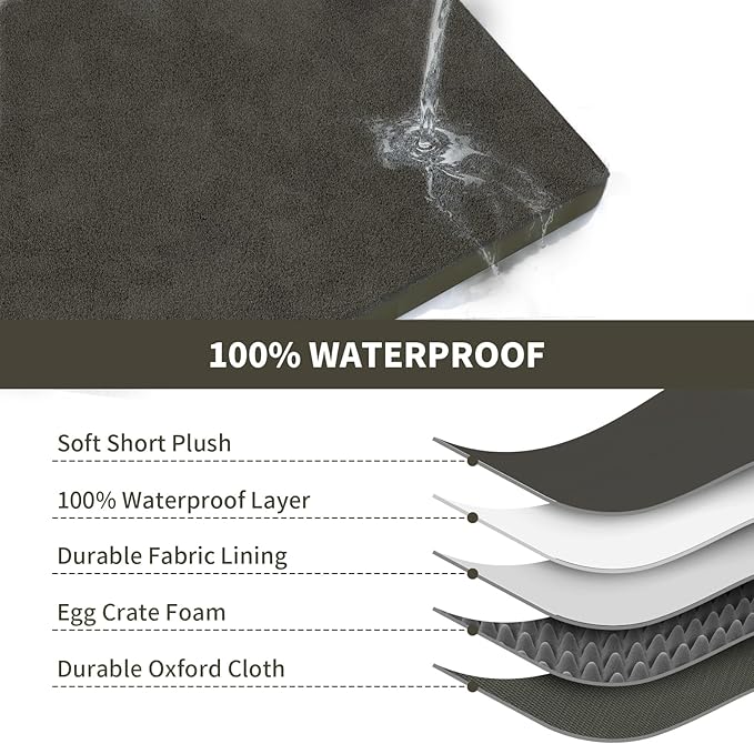 Orthopedic Dog Bed for Large Dogs, Plush Washable Pet Bed for Large Size Dogs - Image 7
