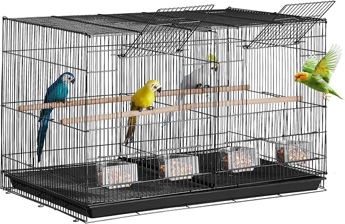 VEVOR 30-inch Flight Bird Cage, Stackable Divided Small Parakeet Cage by VEVOR