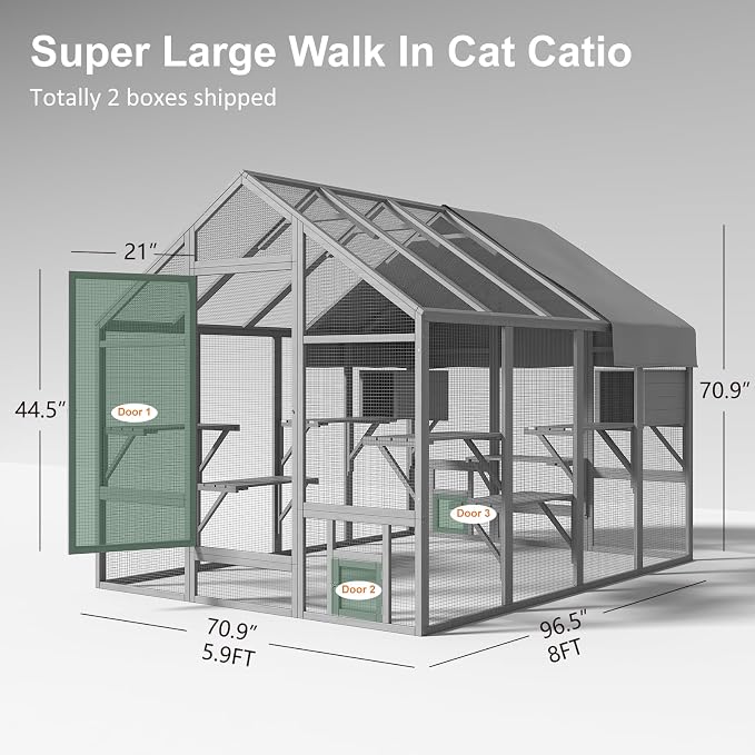 Cat Catio, Large Catio Outdoor Cat Enclosure - Image 3