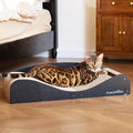FUKUMARU Cardboard Cat Scratcher Bed, Extra Long 29.1 Inch Cat Scratch Bed by FUKUMARU