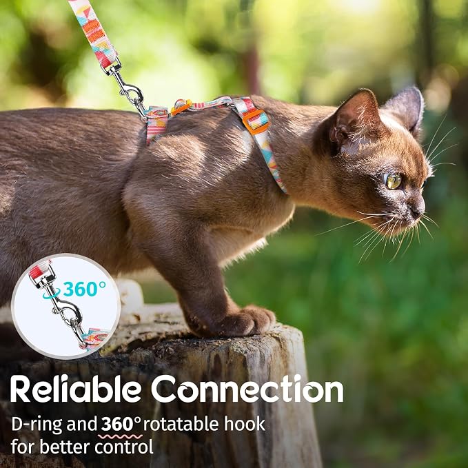 Dooradar Cat Harness and Leash, Escape Proof Adjustable Kitten Vest, - Image 8