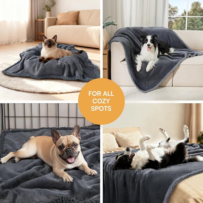 Waterproof Pet Blanket, Liquid Pee Proof Dog Blanket - Image 6