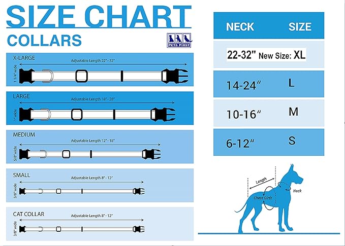 Pets First NFL New York Giants Licensed PET COLLAR, Extra Large - Image 3