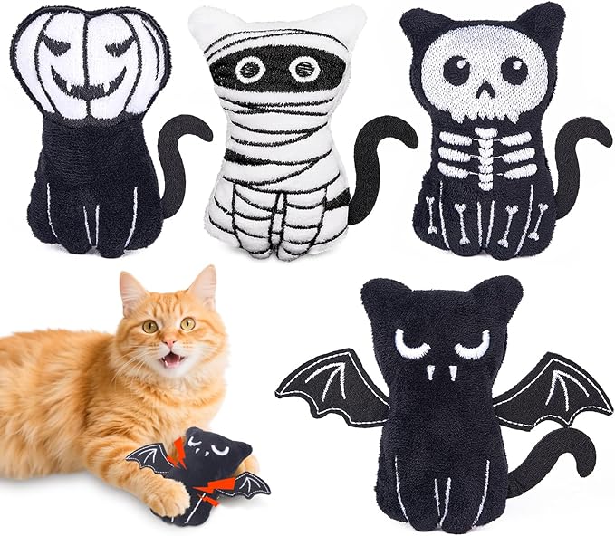 Retro Shaw Cat Toys 4Pcs, Catnip Toys by RetroShaw