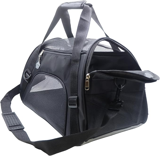 Cat Carrier, Soft-Sided Pet Travel Carrier by ZaneSun