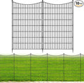 10 Panels No Dig Dog Fence Outdoor by OutdoorFence