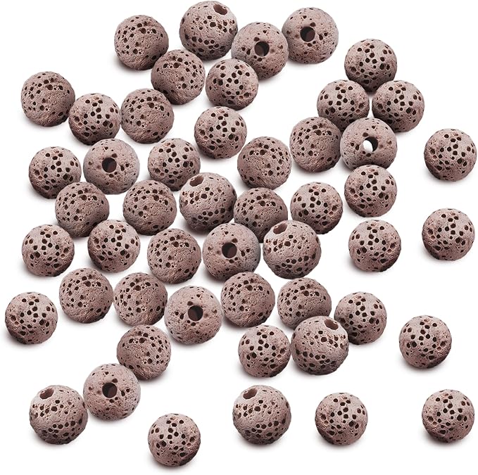 SunGrow 50 Pumice Beads for Betta Fish, Volcanic Lava Rocks for Filtration - Image 2