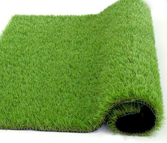 Artificial Grass Rug Outdoor Indoor 15FTX66FT Fake Grass Carpet Green Synthetic - Image 3