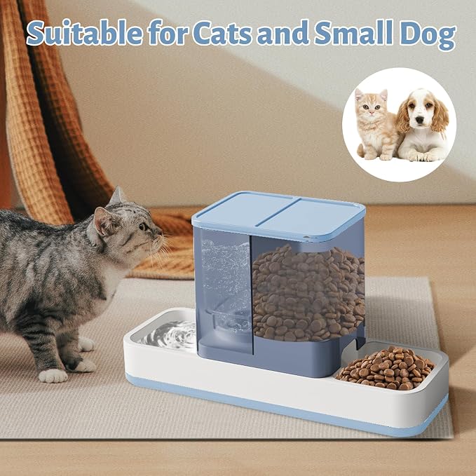 Yummy Sam Automatic Small Pet Feeder and Water Dispenser, 2 in 1 Gravity Cat - Image 7