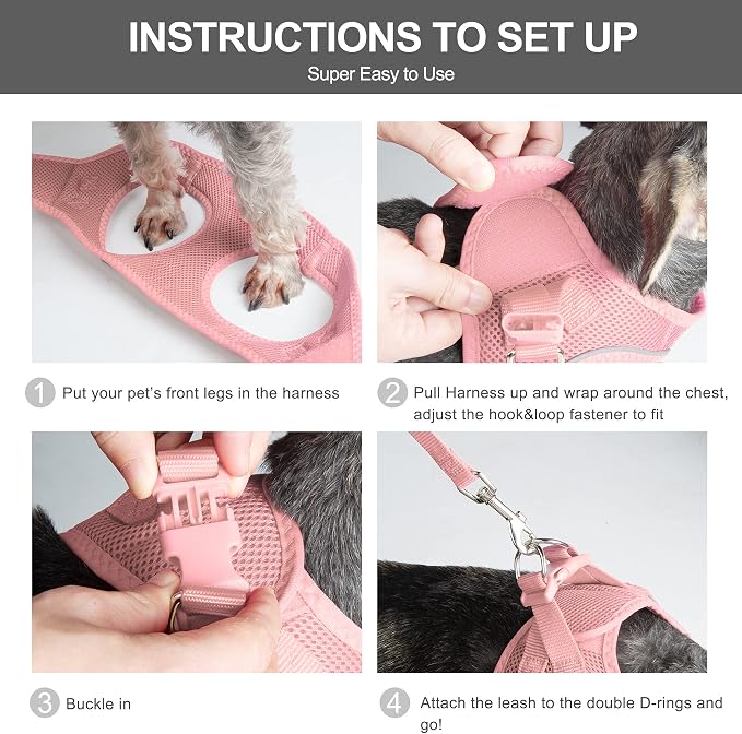 Fida Cat Harness and Leash Set for Walking Kitten and Puppy, Escape Proof - Image 5