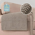 H.VERSAILTEX Plush Chenille Couch Armrest Cover 2 Packs Thick and Soft Sofa by HVERSAILTEX