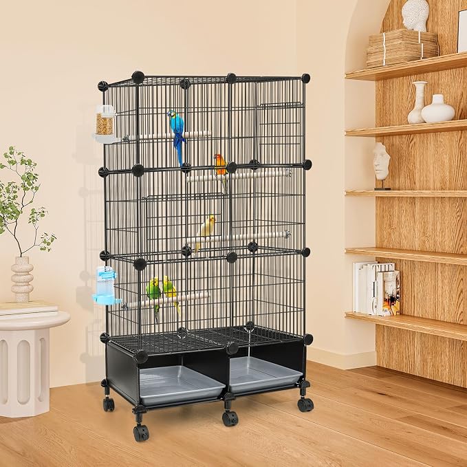 Upgraded Encrypted 46-Inch Bird Cage, - Image 6