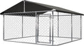 78"x 78" Outdoor Dog Enclosure Heavy Duty Dog Kennel House Mesh Dog Big Cage by Petony