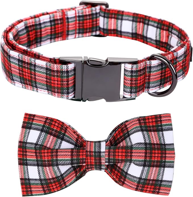 Christmas Dog Collar, Christmas Puppy Necklace by BoboRainbow