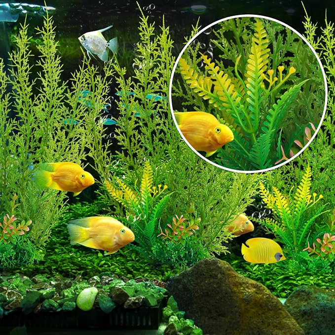 Fish Tank Accessories Large Plants, Aquarium Decor Plastic Plants 3pcs - Image 5