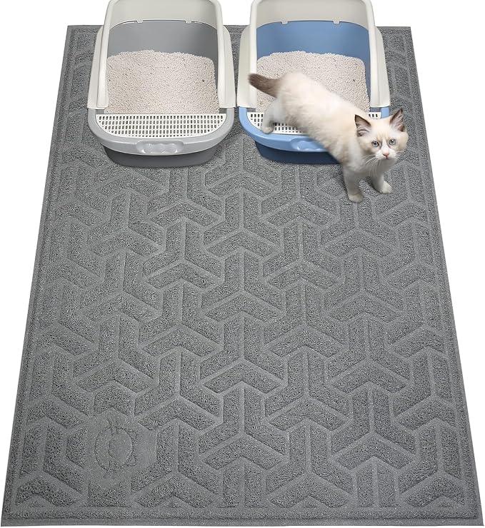 UPSKY Cat Litter Mat, XL Litter Trapping Mat Soft on Kitty Paws, Large Litter by UPSKY