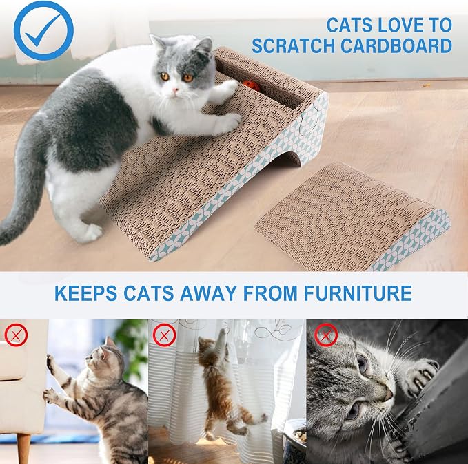 PrimePets Cat Scratcher Cardboard - Image 2