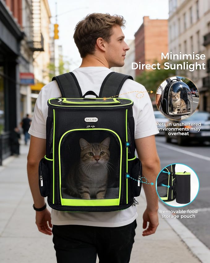 BAGLHER Expandable Cat Carrier Backpacks, Retractable Pet Carrier Backpack - Image 8