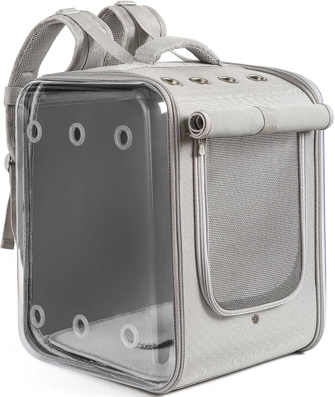 Cat Backpack Carrier Large Pet Backpack Carrier, 17lbs Load-Bearing Ventilated by Petseek