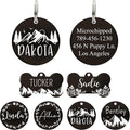 Ultra Joys Stainless Steel Pet ID Tag Dog Name Tags Personalized Front & Back by UltraJoys