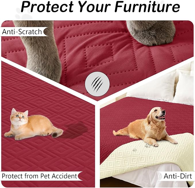 hyha Waterproof Dog Blanket, Soft Dog Bed Cover Pet Blankets, Waterproof Sofa - Image 3