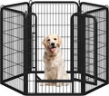 Yaheetech Dog Playpen Outdoor, 40 inch 6 Panels Dog Pen Indoor Heavy Duty Puppy by Yaheetech